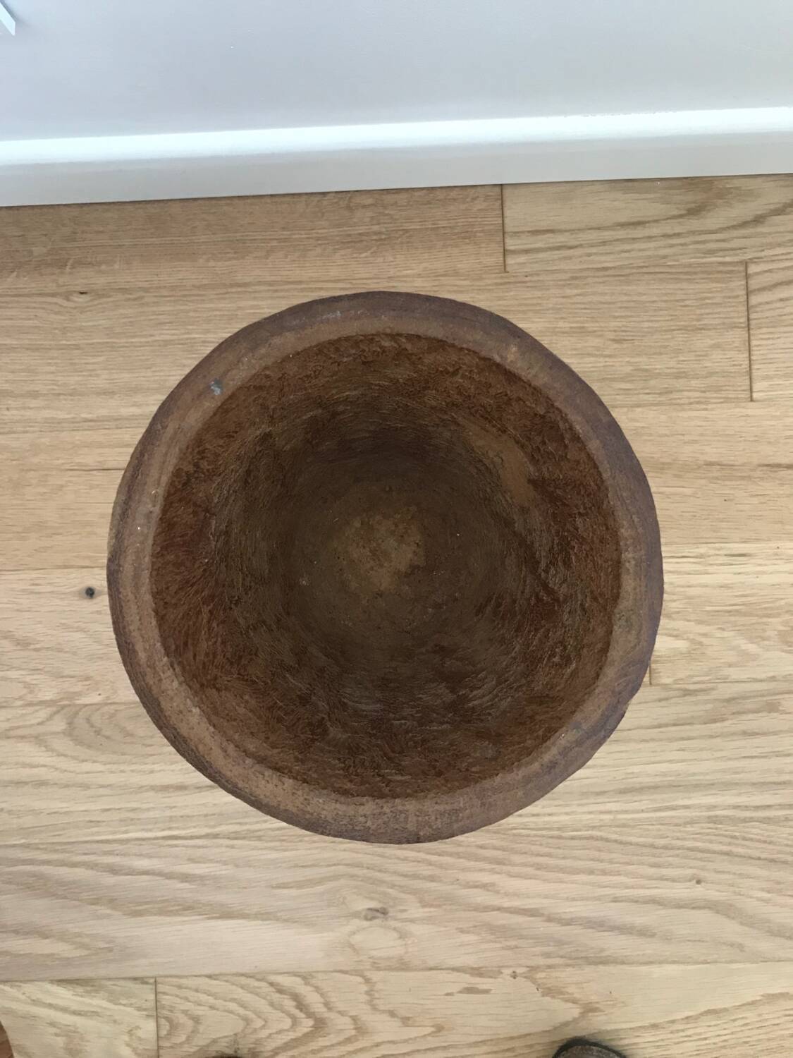 Imposing solid wood pestle and mortar