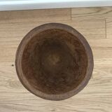 Imposing solid wood pestle and mortar