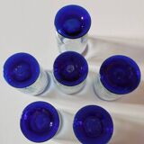 6 Mexican handicraft orangeade glasses