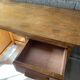 Vintage oak children's desk with extension