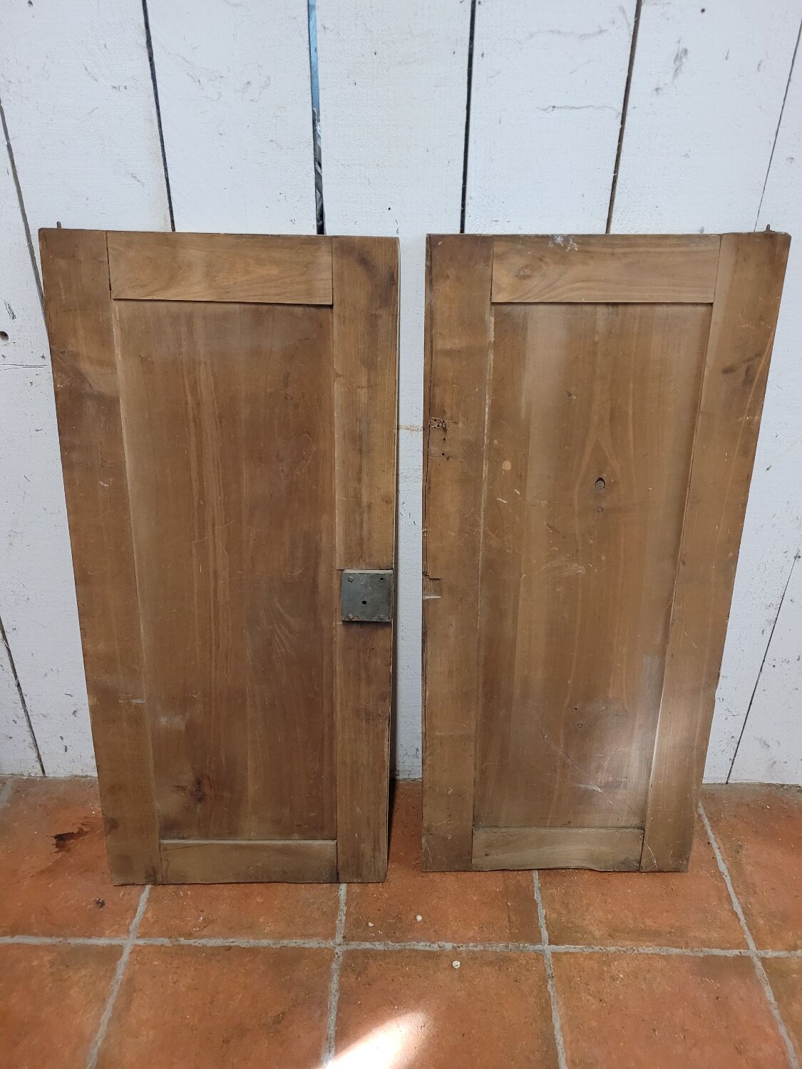 Paire de portes ancienne en merisier