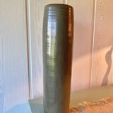 Large signed stoneware vase