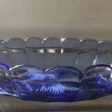 Val Saint Lambert cup in purple glass