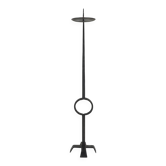 Wrought iron standing candle stick holder