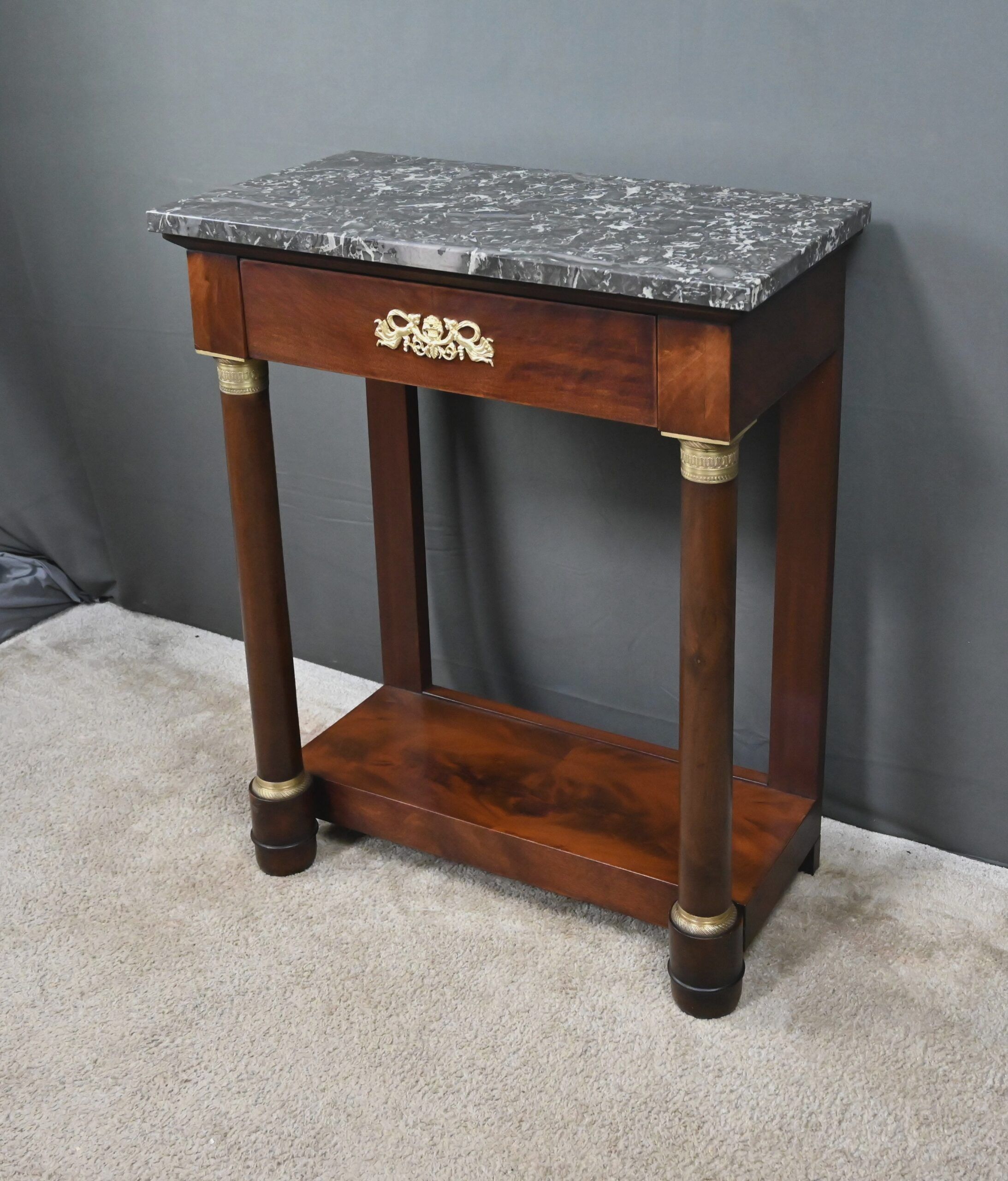 Petite console en acajou, style Empire – XIXe