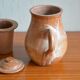 Théière et son pot à lait en grès