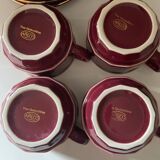 Set of 4 Apilco Bordeaux coffee cups