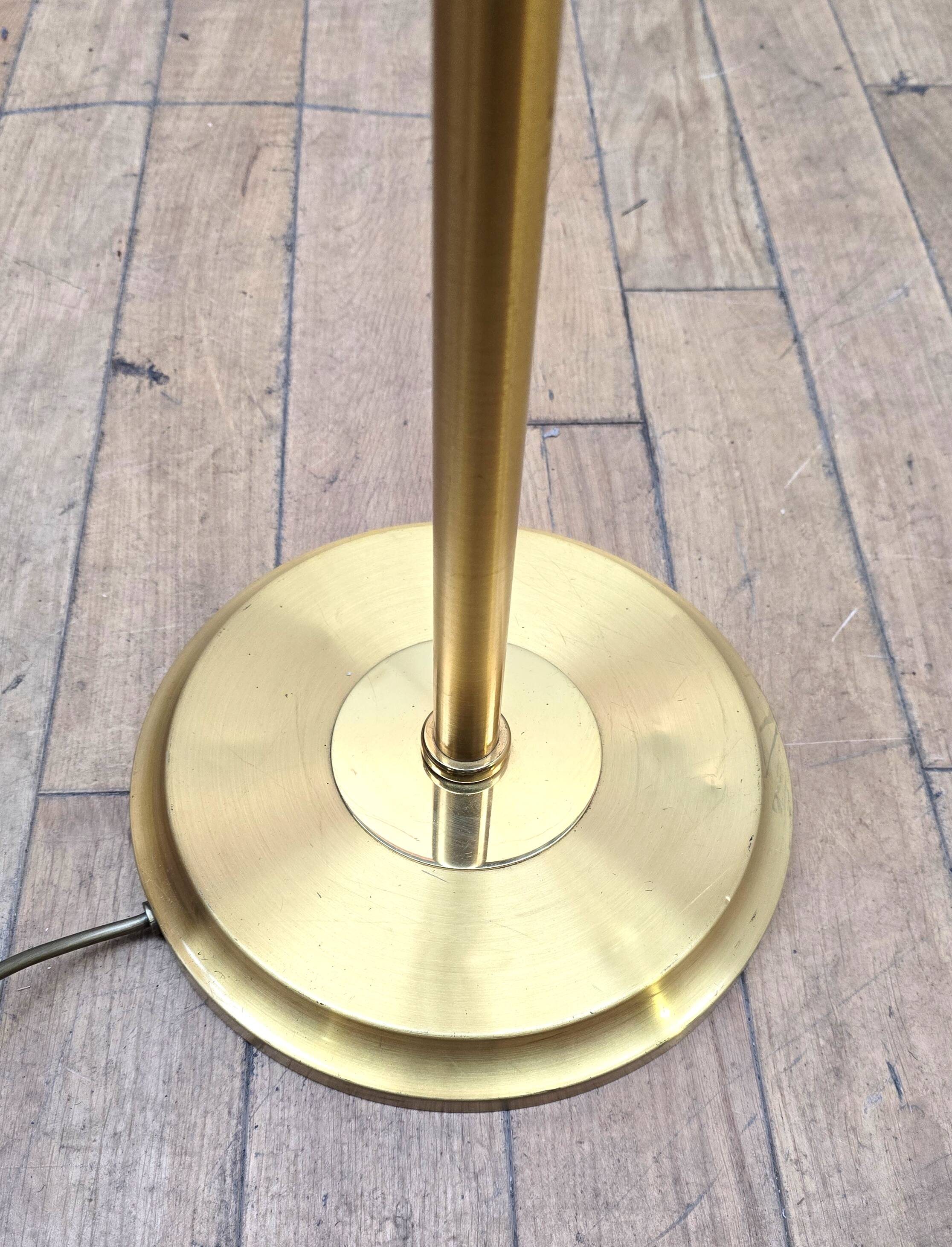Vintage brass floor lamp
