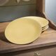 Set of 4 large plates "Dominique"
