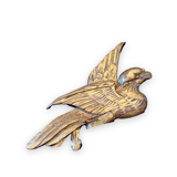 Pair of golden wood birds