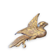 Paire d'oiseaux en bois doré