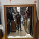 Miroir bois doré 156x135