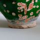 Ancient jar olive in provencal glazed terracotta, glazed green of the 19th century