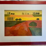Landscape painting countryside