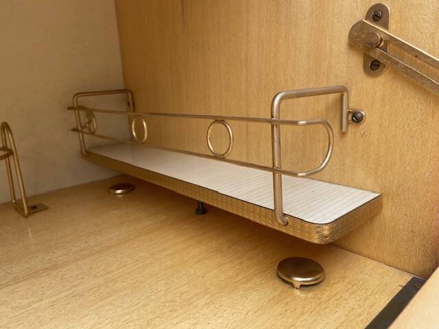 Vintage Formica bar cabinet