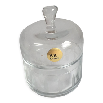 Cubic box in hard stone XXth century