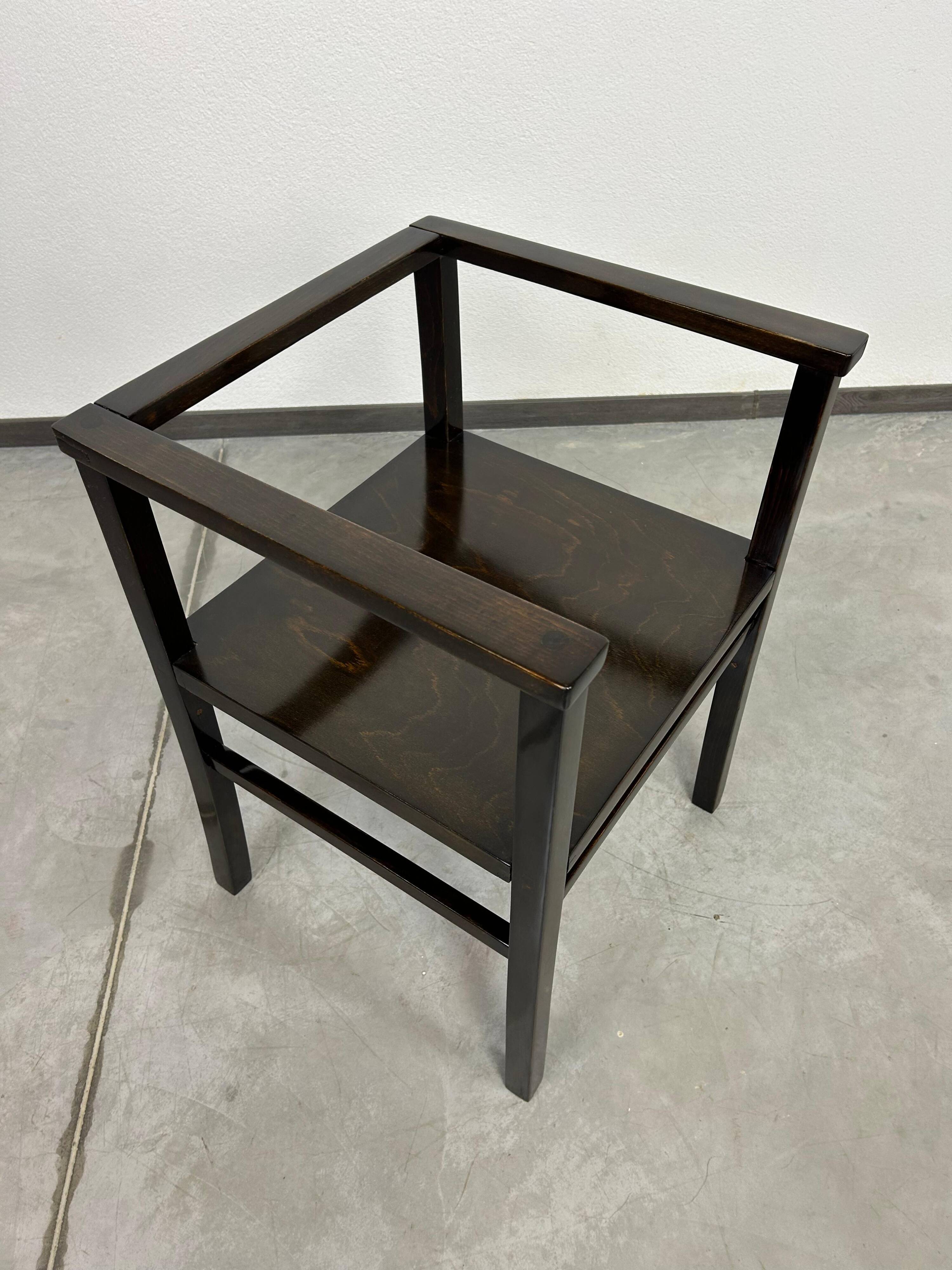 Chaise de bureau art déco cubiste