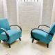 2x Fauteuils Jindrich Halabala originaux 1940