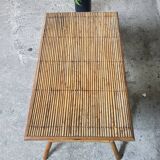 Table rectangulaire en rotin
