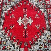 Tapis marocain en laine noué à la main vintage, années 70/80