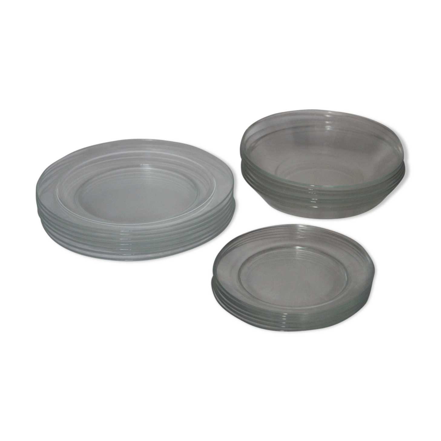 Arcoroc vintage glass plate service