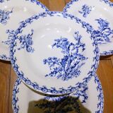 4 Gien Chardons soup plates (8)