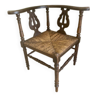 Lyre corner armchair