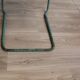 Garden chairs set of 5 in metal and painted stackable wood 1960 denmark
