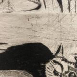 Intaglio print "The Cat"