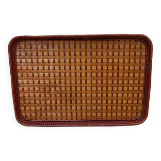 Woven rattan tray