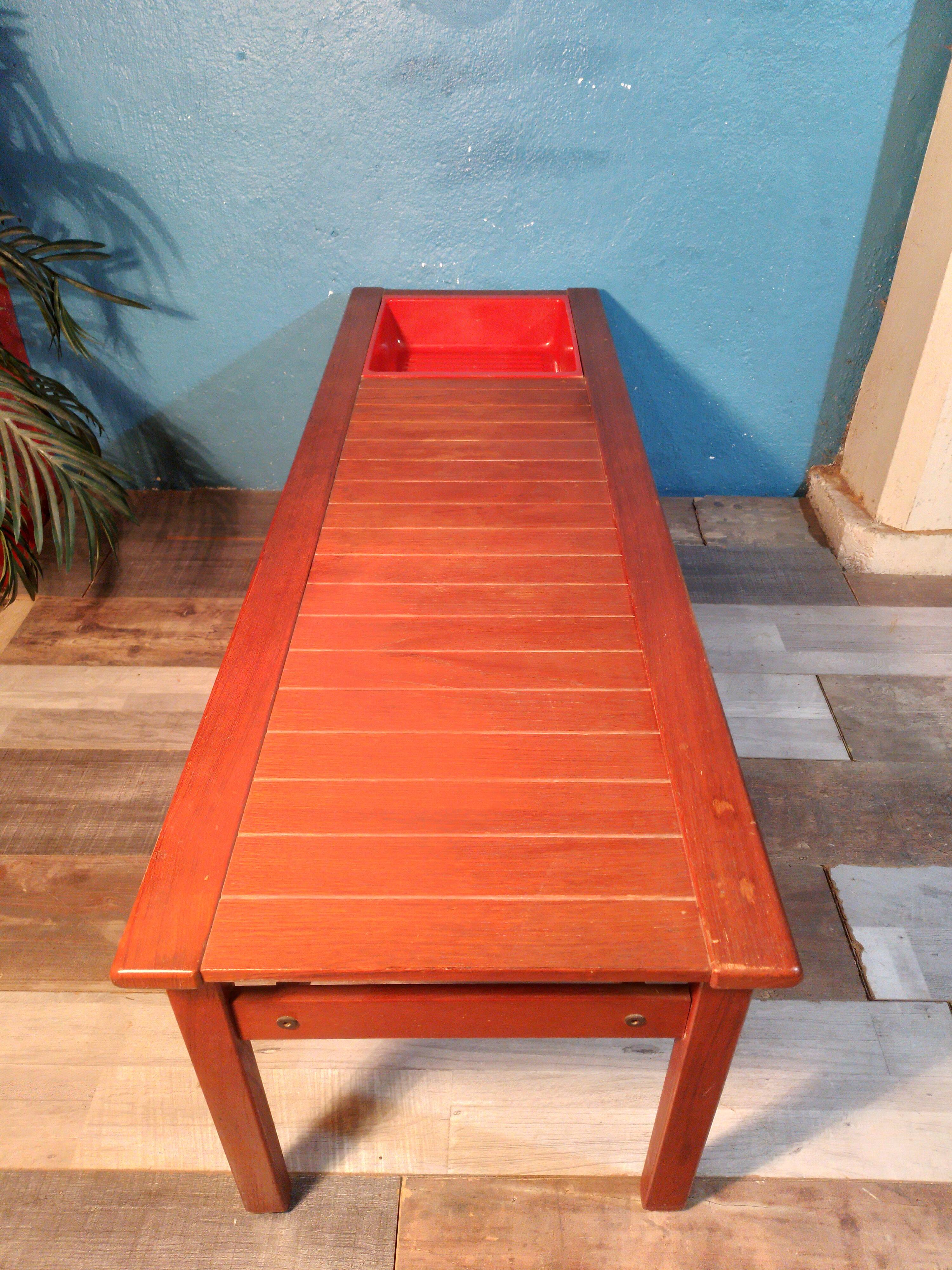 1960s coffee table with magazine holder