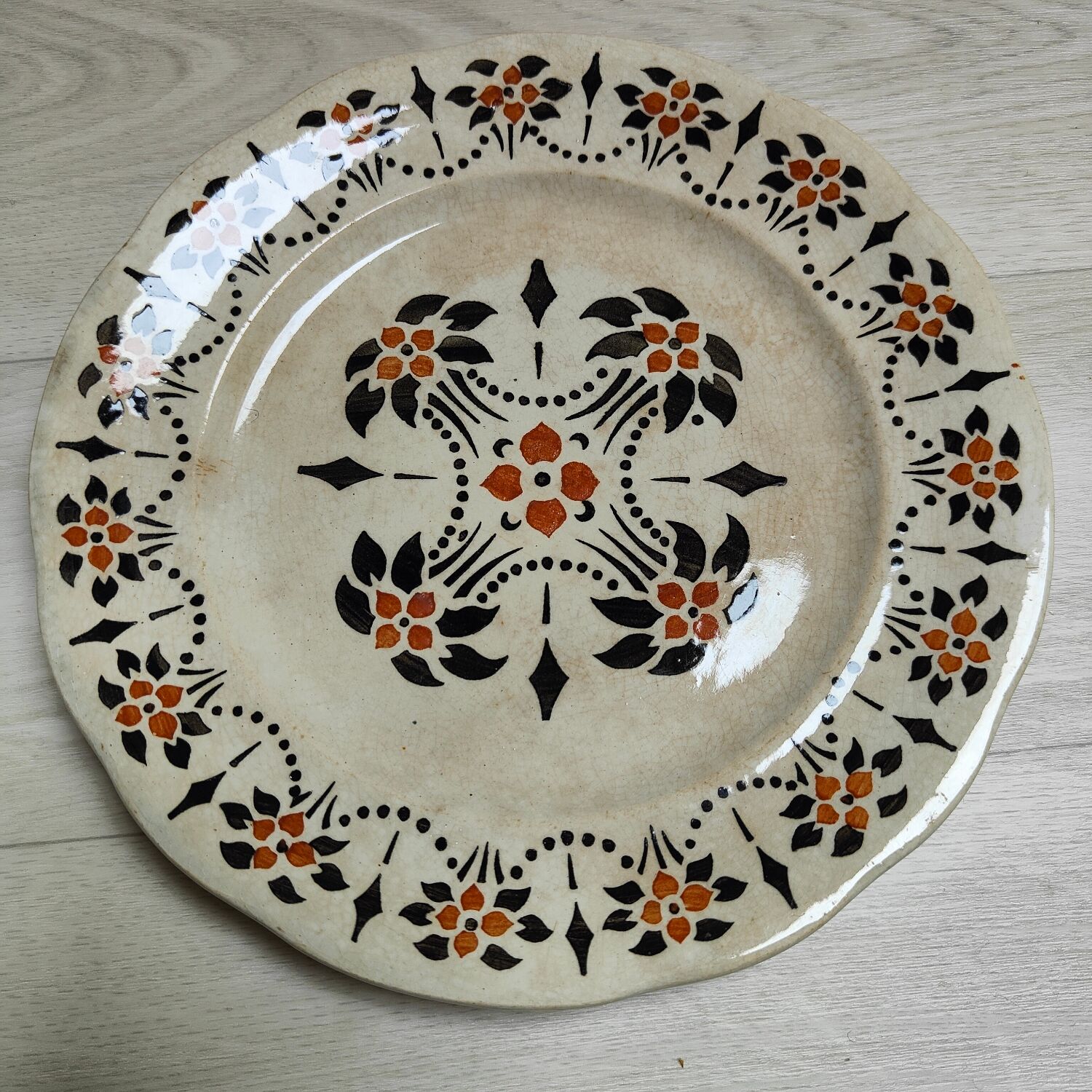 Set of 6 iron earth plates