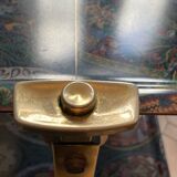 Textable brass and cashmere serving table