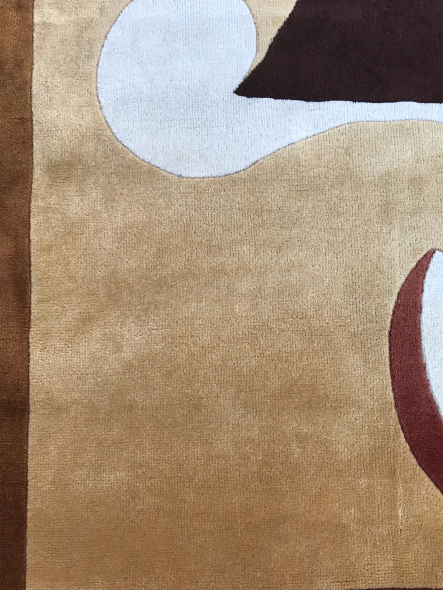 Beautiful french rug by Paulette Née handmade 160 x 230 cm