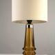 Amber & Clear Glass Table Lamp – Sweden, 1960s/1970s
