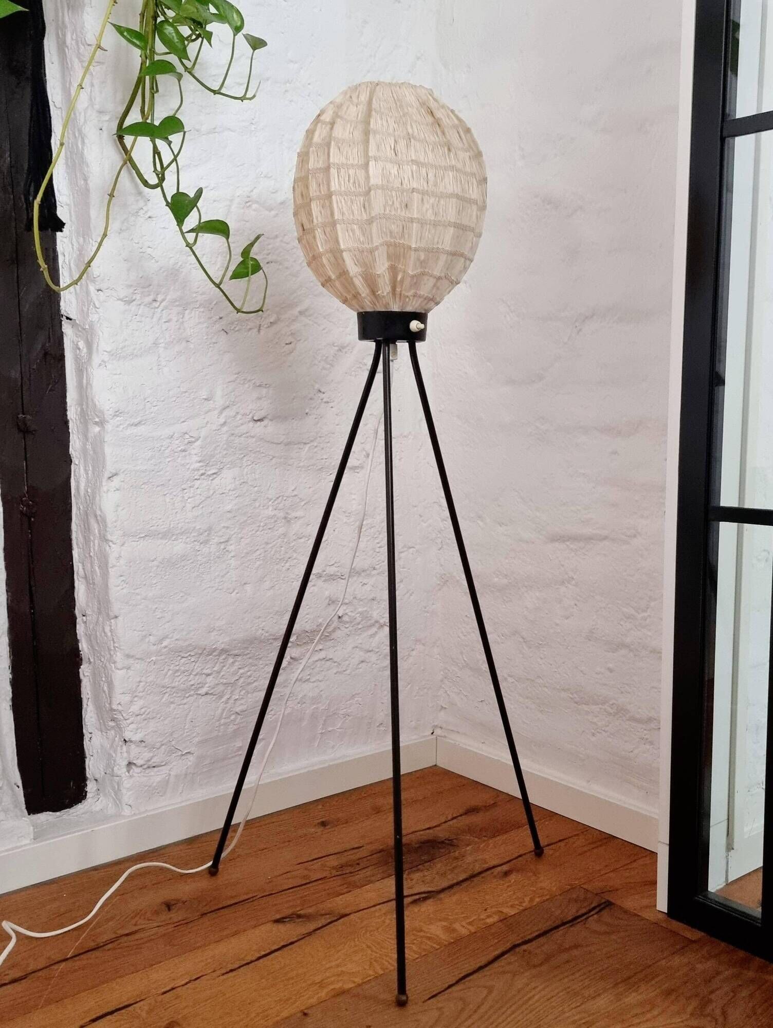 Rare Swedish tripod lamp, modern Scandinavian / mid-century modern style.