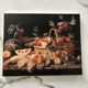 Petit tableau nature morte sur fond noir