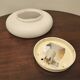 Wall lamp/ Table lamp in opal glass, Massive, 2000