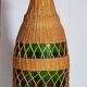 XL bottle lamp foot dressed in rattan 50s