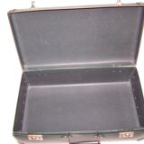 Green vintage suitcase 50s