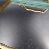 Small wooden metal top and mirror around 1950