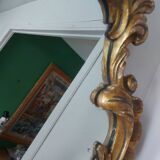 Mirror XIXth gilded wood and mercury ice 61x45cm
