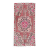 Vintage handmade Turkish rug 119x231 cm