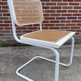 Set of 4 Cesca b32 model chairs in white