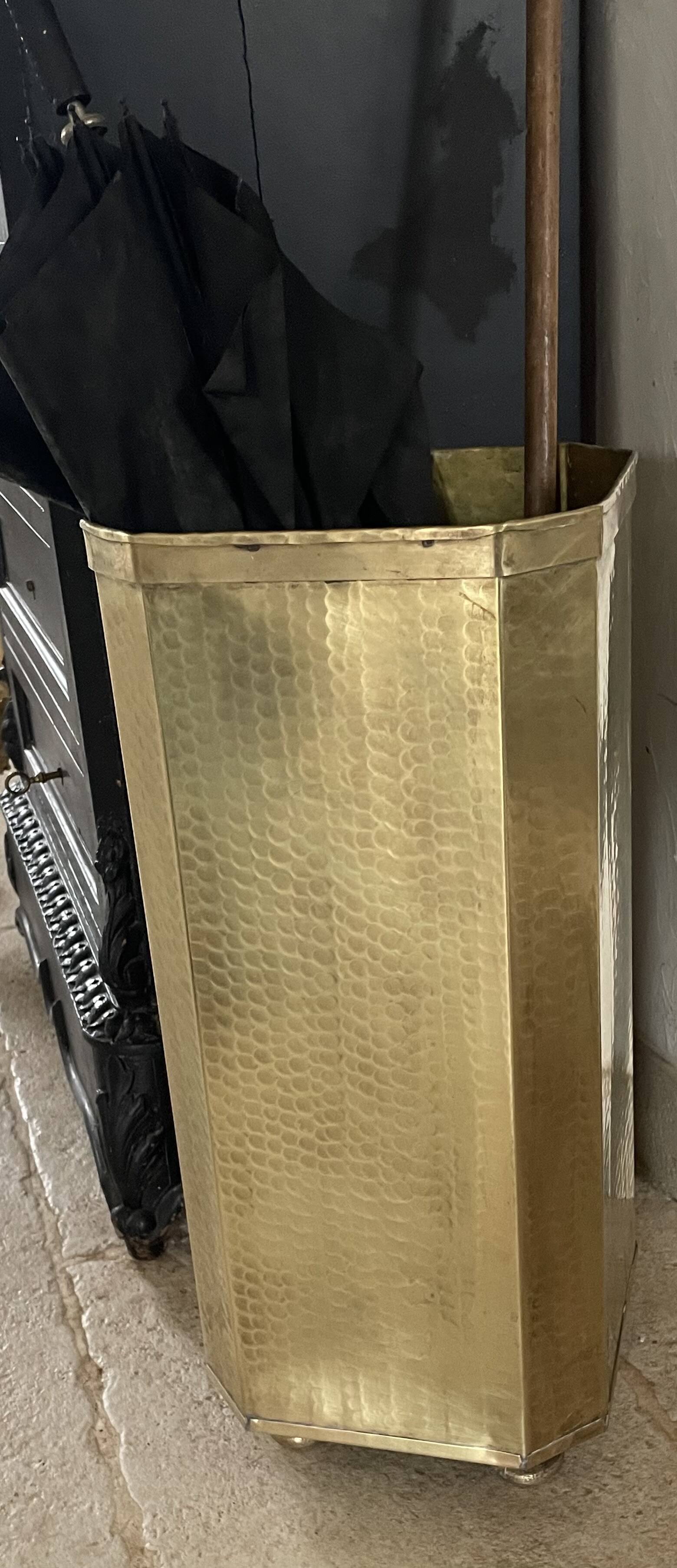Vintage brass Italian umbrella stand