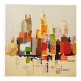 Contemporary oil on canvas.