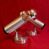 Pair of spotlights, wall lights, "Phillips" Dutch manufacture, from the 70s