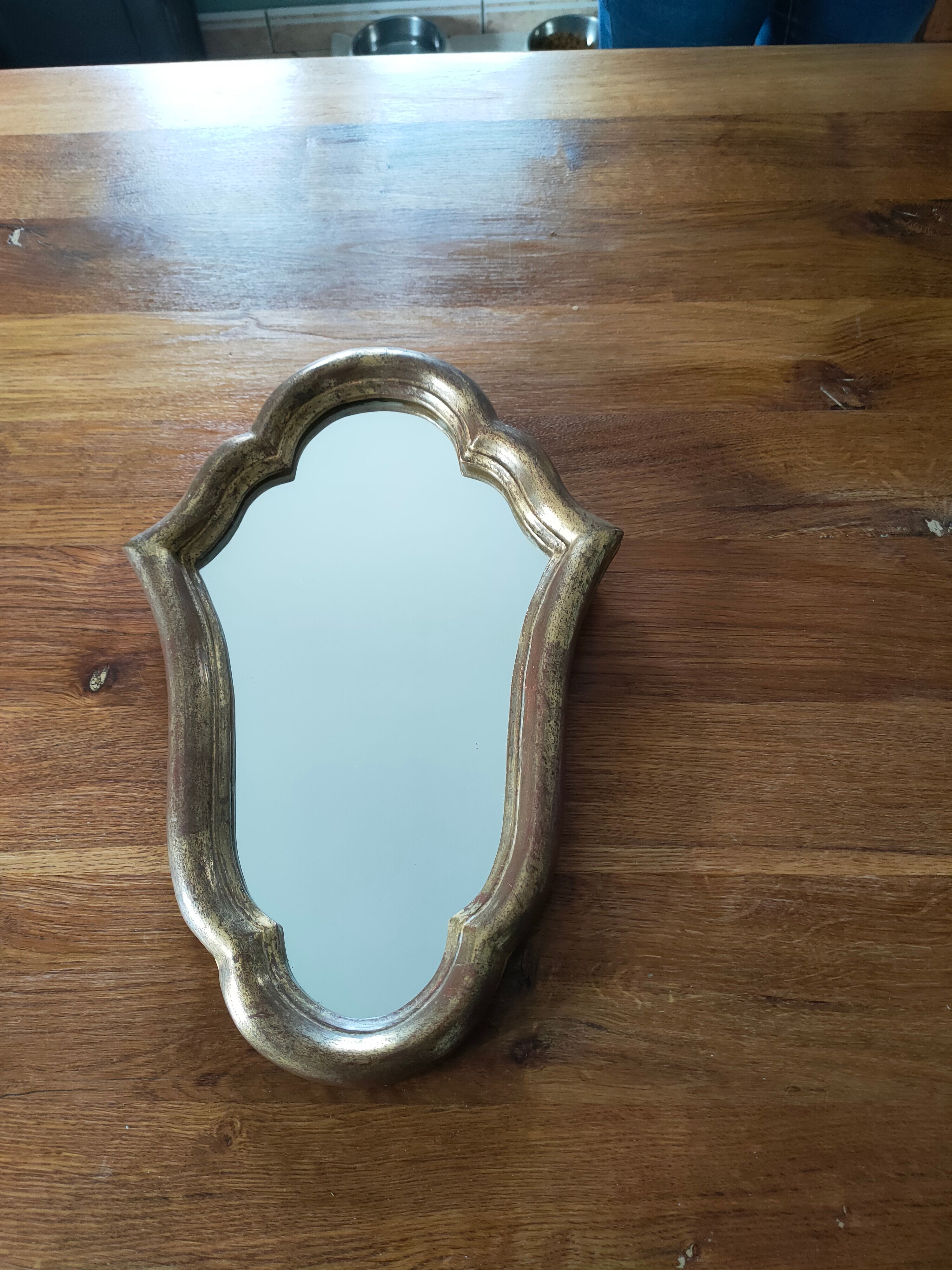 Style mirror in gilded wood