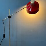 Adjustable red floor lamp