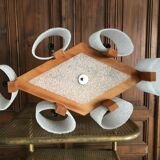 Scandinavian vintage chandelier 8 appliques